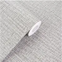 BlingBin Vinyltapete Selbstklebende Tapete 0.6 m × 5 m Hintergrundtapete mit Leinenstruktur, Leinenstruktur, uni, (Abziehen und Aufkleben Klebefolie, 1 St., 60 cm × 500 cm (Breite x Hohe), PVC Wandaufkleber, Möbelfolie, Wandverkleidung Zum Aufkleben