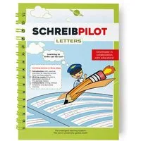 SCHREIBPILOT Schulheft Schreiblernhefte für ABC-Schützen mit vorgeprägten Buchstaben & Zahlen, Lernsystem entwickelt von Lehrern, Professoren und Schülern