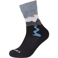 Camano Wandersocken merino wool trekking 1er Pack 1er Pack Mesh-Belüftung für ein perfektes Fußklima