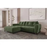 99rooms Ecksofa Massimo, Sofa L-Form, Eckcouch, mit Schlaffunktion,Rundumbezug, in Cordstoff POSO