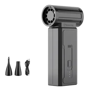 Mini Turbo Fan 130,000PM Peak 35 m/s Wind Speed 2000mAh Peak Battery 4 Speed Settings Cordless Powerful Hair Dryer and D