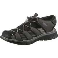 Rieker Sandale, Sommerschuh, Klettschuh, Freizeitsandale, Gummizug, Schellverschluss