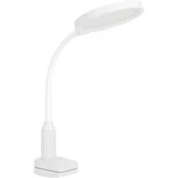 EGLO Klemmleuchte LAURO Klemmlicht - Kunststoff - LED - 1X5,5W - IP20, Dimmfunktion, Farbwechsel, mehrere Helligkeitsstufen, LED fest integriert, Neutralweiß, Kaltweiß, Warmweiß, Klemmlampe, Schreibtischlampe, Leselampe, L26,5 x B14 x H37,5 cm