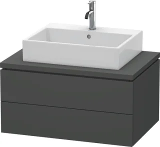 Duravit L-Cube Konsolenwaschtischunterbau wandhängend Graphit Matt 820x547x400 mm - LC581704949 LC581704949