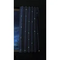 Gardinenbox Vorhang (1 St), Multifunktionsband, blickdicht, Schal blickdicht Motiv Sterne Monde fluoreszierend leuchtend Universal