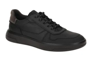 Ecco 551624 Move Herren Sneaker Schwarz Black/Magnet Oil-Nubuck PU-Flexsohle