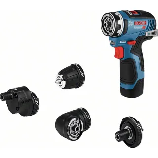 Bosch Akku-Bohrschrauber GSR 12V-35 FC in L-Boxx, mit Adapter - 06019H300B