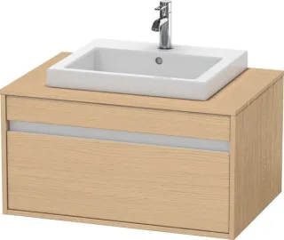 Duravit Ketho Konsolenwaschtischunterbau wandhängend Natur Eiche Matt 800x550x426 mm - KT679403030 KT679403030