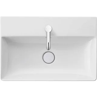 Duravit DuraSquare Waschtisch 2356600041 600x400mm, weiß, mit Hahnloch, ohne Überlauf