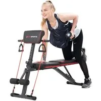 CITYSPORTS Hantelbank Klappbar Multifunktions Trainingsbank für Ganzkörper-workout, Schrägbank 8 in 1 Fitnessbank für zu Hause 150kg Gewichtskapazität