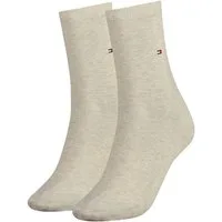 Tommy Hilfiger Socken TH WOMEN SOCK CASUAL 2P (2-Paar, 2 Paar) mit flacher Zehennaht