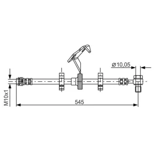 Bosch Bremsschlauch vorne rechts Mercedes M-Klasse W163