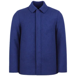 Lyle & Scott Fischgrät Herren Navy Wolljacke