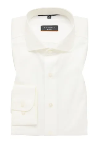 ETERNA - Cover Shirt Twill super langer Arm (70 cm) beige - Gr. - 43