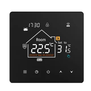 K7 Tuya Smart WiFi Thermostat with LCD Touch Screen for Electric/Water Heating Weekly Programmable Child Lock Voice Cont
