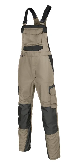 KÜBLER INNOVATIQ Latzhose sandbraun/schwarz 102 - 3230 5370-2599-102