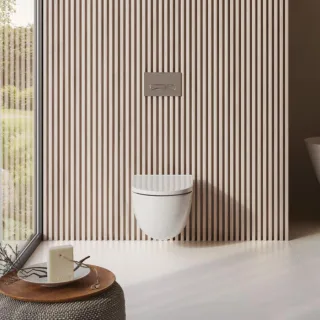 Kludi RESA D Spiralflush-Wand-WC 24WCW0243 52 cm, P-förmiger Abfluss, Weiß glänzend
