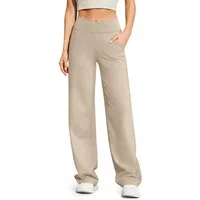 G4Free Jogginghose Damen Jogginghose Hohe Taille Weites Bein Yoga & Alltag Jogginghose mit Taschen