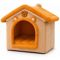 R2 Invest Tierhaus Haustierhöhle für Katzen und kleine Hunde 33 x 29 x 26 cm