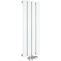 SONNI Heizkörper Heizkörper weiß Paneelheizkörper mit/ohne Chrom/weiß Thermostat, Einlagig/Doppellagig, Vertikal/Horizontal