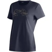 Maier Sports T-Shirt Wilma Print Damen Kurzarmshirt, leichtes Sommer Funktionsshirt, Rundhals, Reg Fit