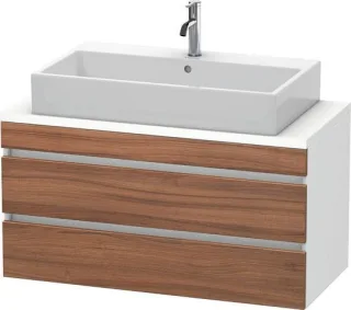 Duravit DuraStyle Konsolenwaschtischunterbau wandhängend Nussbaum & Weiß Matt 1000x478x512 mm - DS53 DS530907918