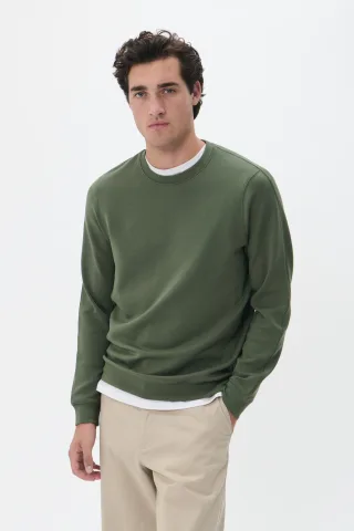 Sweatshirt Gerade Passform green