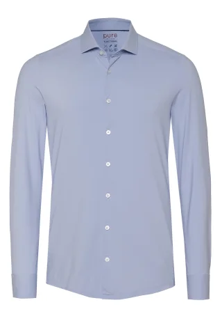 pure - PURE- Functional Hemd Langarm blau - Gr. - 43
