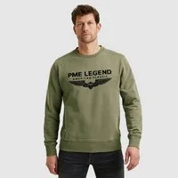 PME LEGEND Sweatshirt Crewneck soft terry with logo mit Logo Print