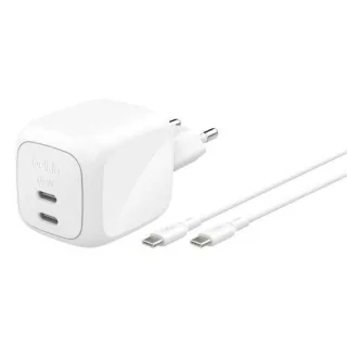 Belkin Ladegerät Dual USB-C 67W PD PPS+2m Kabel WCH020kq2MWH-B6