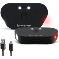 bergsteiger LED Kinderwagenlampe Kinderwagen Licht aufladbar, USB Akku-Betrieb, 2 LED Lichter