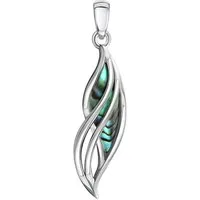 Vivance Kettenanhänger 925/- Sterling Silber rhodiniert Abalone