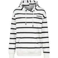 SUBLEVEL Hoodie Liebevoll bestickter Streifenlook mit Kapuze Logo Sweat Hoodie