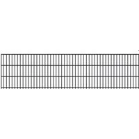Fischer und Adamek Gartenzaun Doppelstabmattenzaun Element, (Höhe: 630 mm, Farbe: Anthrazitgrau), Einzelmatte