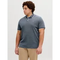 Jack & Jones PlusSize Poloshirt JJEPAULOS POLO SS NOOS PLS Baumwolle, regular fit