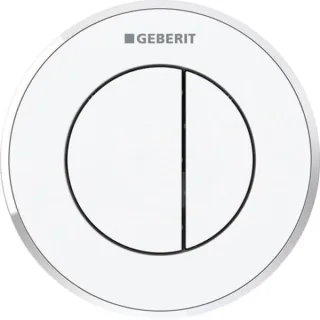 Geberit Fernbetätigung Typ 10 pneumatisch für 2-Mengen-Spülung UP-Drücker weiß/glanzchrom, 116055KJ1 116055KJ1