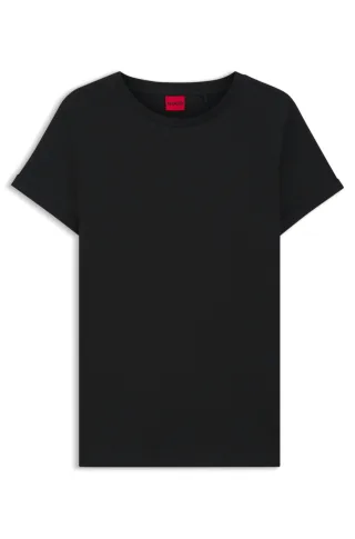 HUGO RED Womenswear - The Plain Tee Black - Gr. - XS