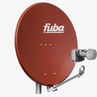 fuba DAL 804 R SAT-Anlag Alu Rot Quad LNB DEK 417 4 Teilnehmer HDTV 4K SAT-Antenne