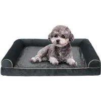 PFCTART Tierbett Flauschige Hundematte & Hundebett - Für kleine Hunde, abnehmbar, Plüsch, Leicht, atmungsaktiv & waschbar - Ideal für drinnen und draußen