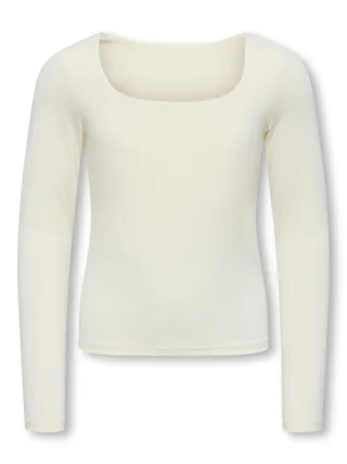 KIDS ONLY - KOGEA L/S 2-WAYS FIT TOP JRS NOOS Cloud Dancer - Gr. - 128