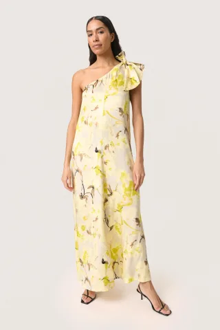 Kleid Lockere Passform French Vanilla Floral Print cream
