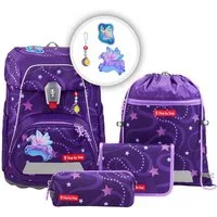 Step by Step Schulranzen Schulranzen-Set FIT Pegasus Emily, 5-teilig (5-teilig), ab 1. Klasse, ergonomisch, Easy-Grow-System