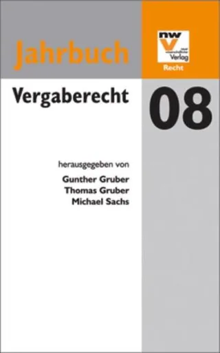 Vergaberecht: Jahrbuch 2008