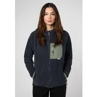 SUBLEVEL Fleecejacke Damen Teddyfleecejacke mit Brusttasche und Kapuze Fleecejacke Outdoorjacke Kuscheljacke