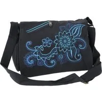 Guru-Shop Schultertasche Bestickte Boho Schultertasche, Hippie Tasche..
