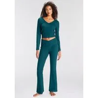 LASCANA Pyjama (Set, 2 tlg) aus schönem Ripp-Material