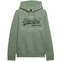 Superdry Kapuzensweatshirt SD-VL HERITAGE RELAXED HOOD aus Baumwollmischung, Relaxed Fit, mit Rippbündchen am Rumpfabschluss