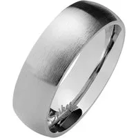 Taffstyle Fingerring Herren & Damen Ring Edelstahl Matt Silber Größe 63 (20.1) Breit 6mm (Partnerring Ehering Trauring Hochzeitsring), Partnerring silbern Herrenring Damenring Freundschaftsring Paarring