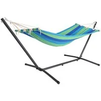 Detex Hängematte, mit Gestell bis 150 kg Hängesessel Outdoor Robust Hammock Gartenliege