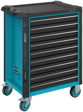 HAZET Werkstattwagen Assistent 179N leer schwarz/blau - 179N-9
